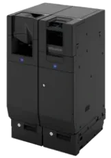 Compatible automatic cash recycler illustrating cash payments with iotill Cash