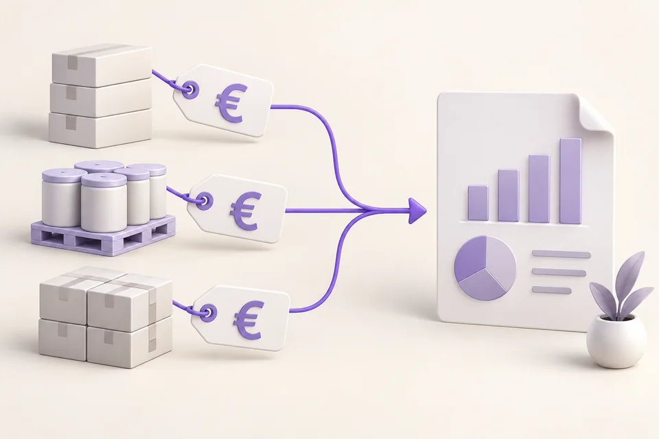 Illustration of stock linked to purchase prices to understand its value